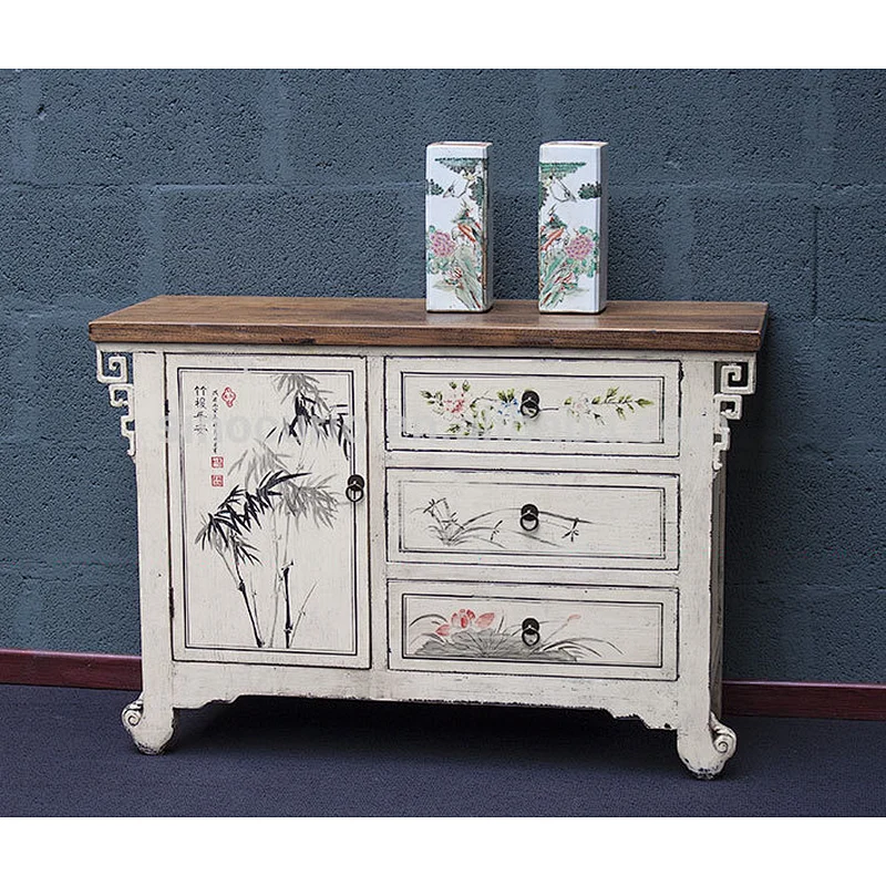 2017 wholesale furniture China living room set painted cabinet