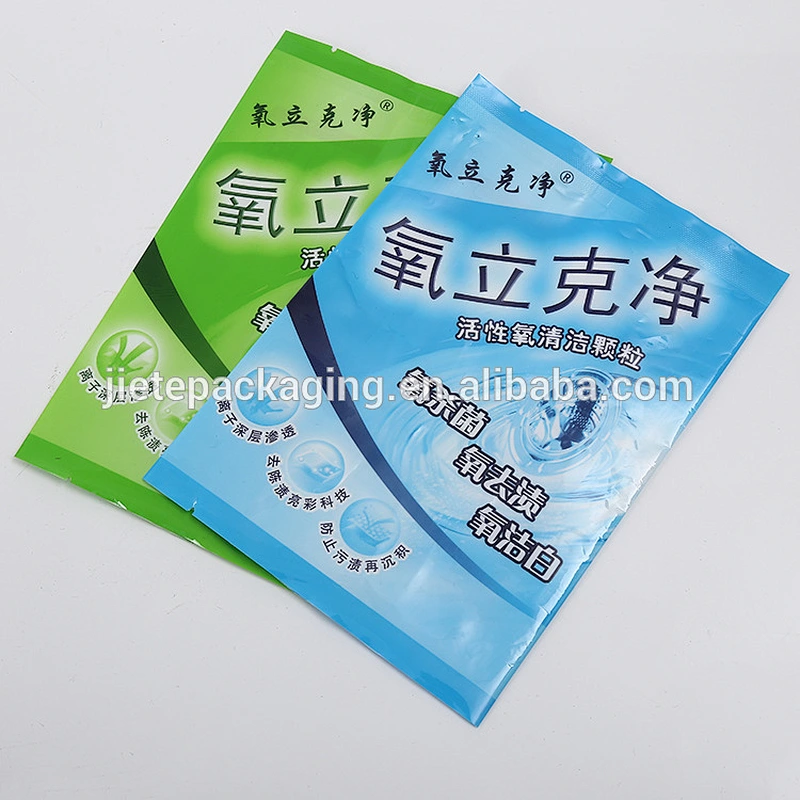 Custom logo printed pe plastic bags wholesale packing washing powder