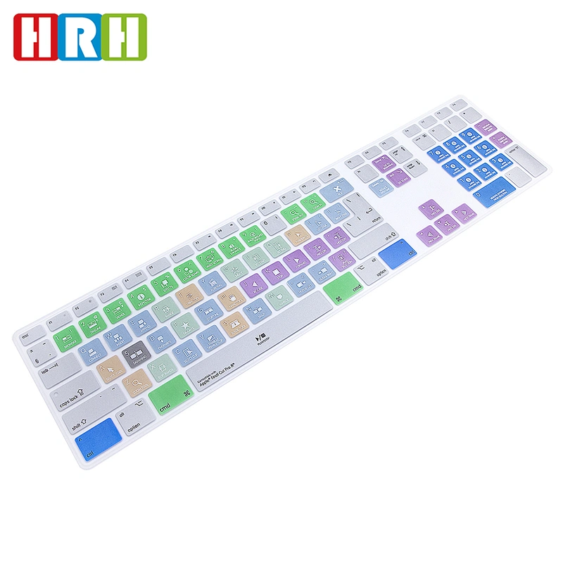 final cut pro Hotkey Shortcut Keyboard Cover Skin hotkey shortcut cover for desktops For iMac G6 Desktop PC Keyboard