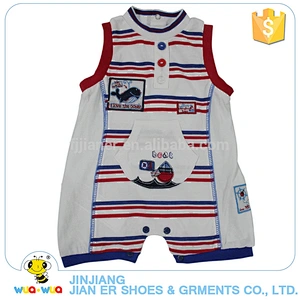 Factory offer custom soft cotton toddler set baby boy romper
