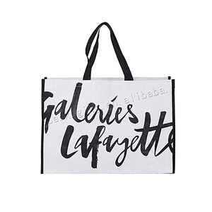 New Design Foldable And Reusable Bopp Laminated Pp Woven Tote Shopping Bag For Clothes,Shoes,Market