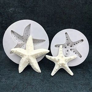 Starfish Fondant Silicone Mold for Cake Decoration DIY Soap Molds starfish Aroma Stone Mould