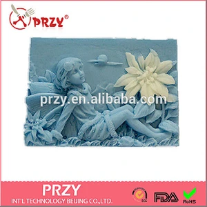 S1456 PRZY Handmade silicone beautiful faery soap mould