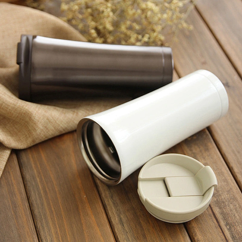 Wholesale Customized Logo Couple Coffee Cup Double Wall Vacuum Flask Stainless Steel Car Insulation Cup
