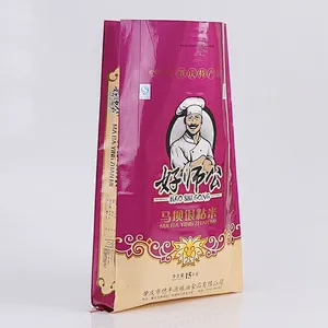 Custom color printing woven bag 15 kg for rice packaging