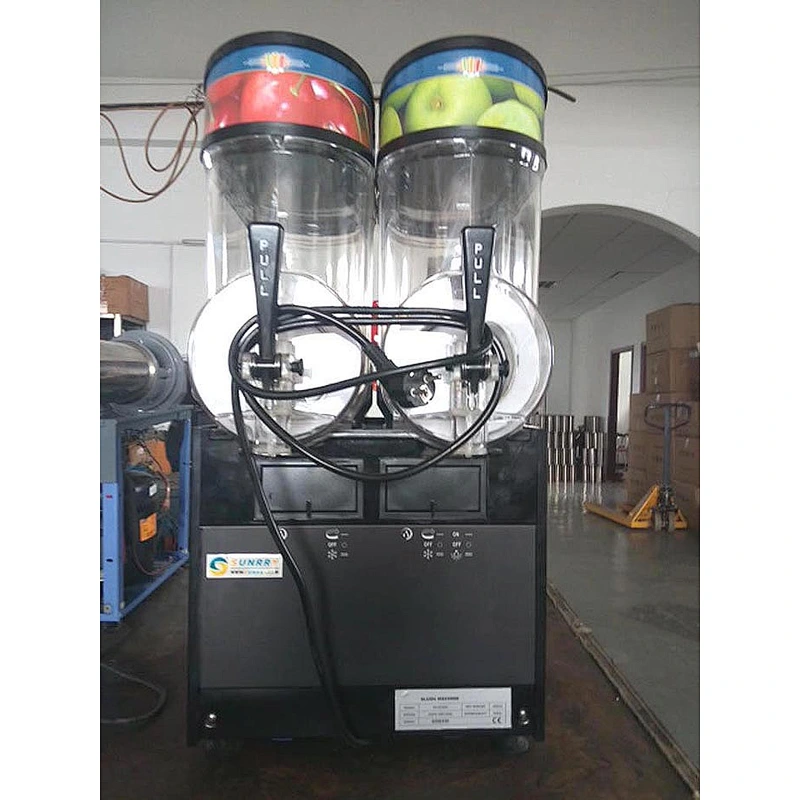 Commercial two tanks slush ice making machine for sale (SY-SLM20 SUNRRY)
