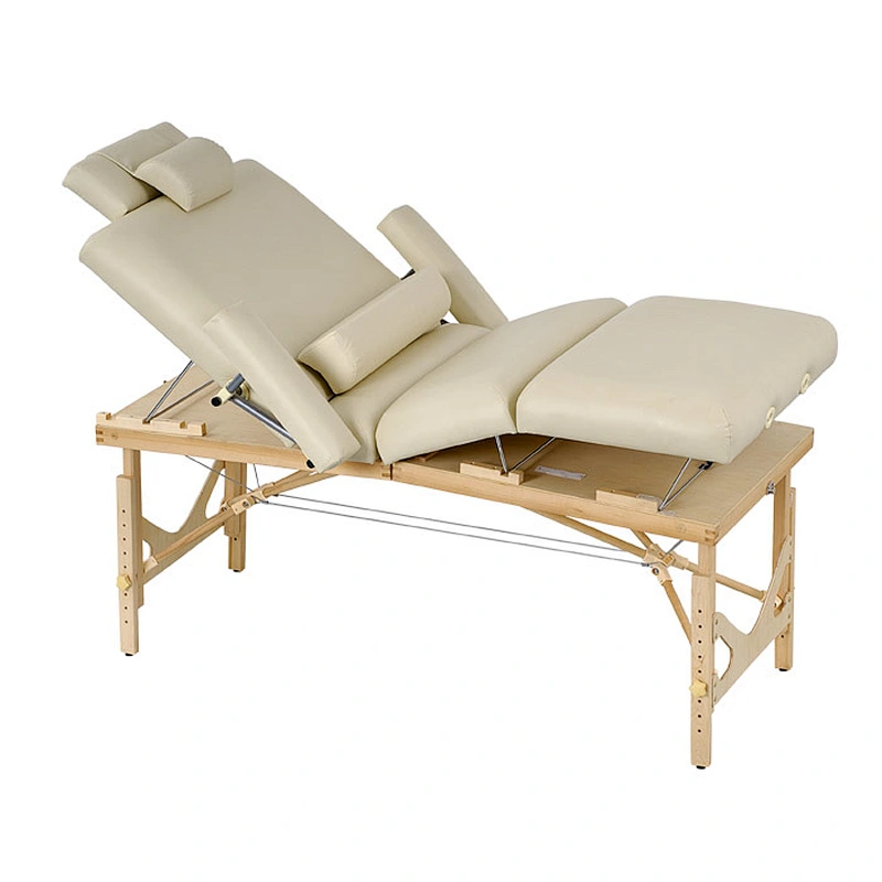 Wholesale Wooden luxury portable portable multi-function massage bed Salon Furniture With High Density Foam and Solid wood