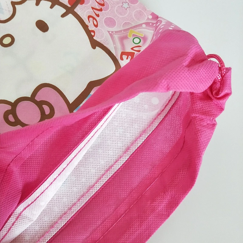 Custom pink hello kityy bags Used for shopping