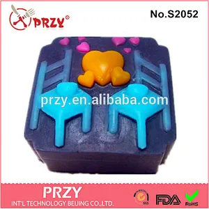 DIY handmade love heart silicone molds for soap making