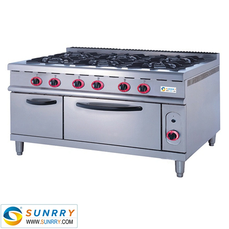 Commercial free standing gas cooker gas valve wih electric oven