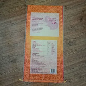 Custom wholesale agriculture use woven bags for rice,corn packaging