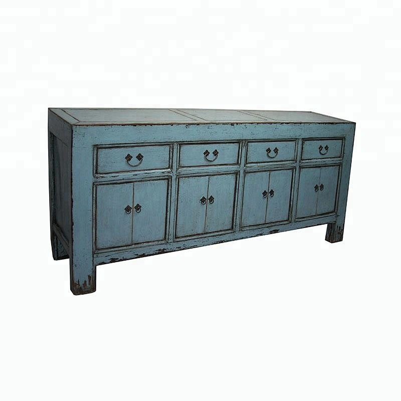 Chinese antique reproduction lacquered buffet living room furniture