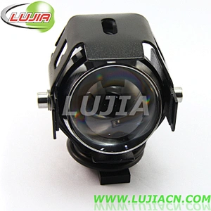 2017 mercado de accesorios U5 faros de la motocicleta 12V ~ 60V DC / LED Lente del proyector / 3000 Lumen motocicleta led faro led luz de trabajo
