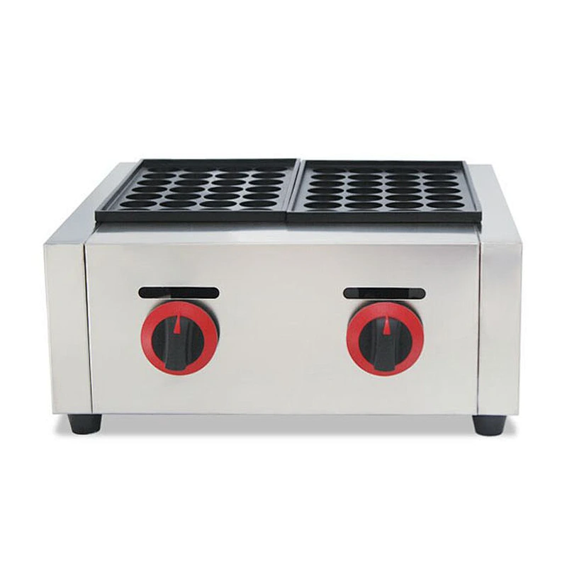 Popular Automatic Stainless Steel Commercial Takoyaki Making Machine and Gas Fish Ball Machine