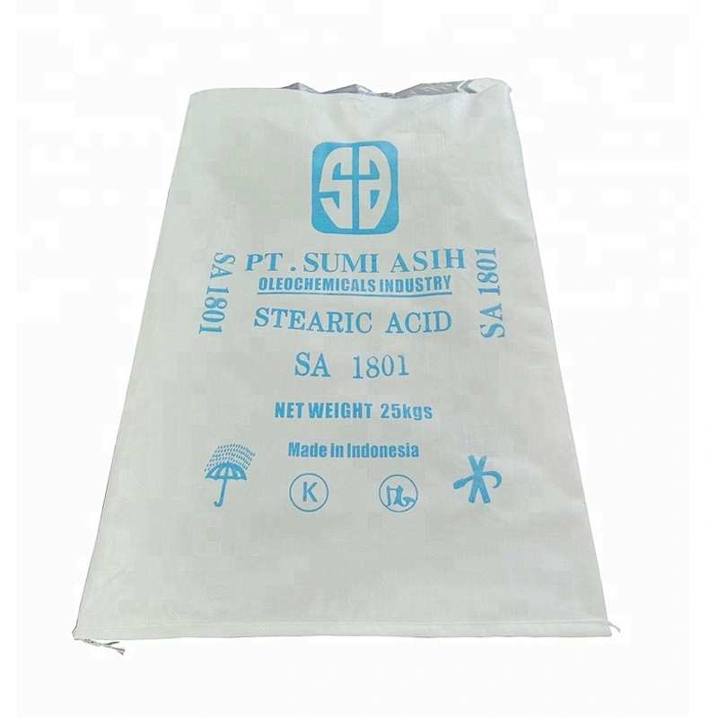 White color pp woven 25kg fertilizer packaging bag, organic plastic bag for fertilizer,25kg bag dimension