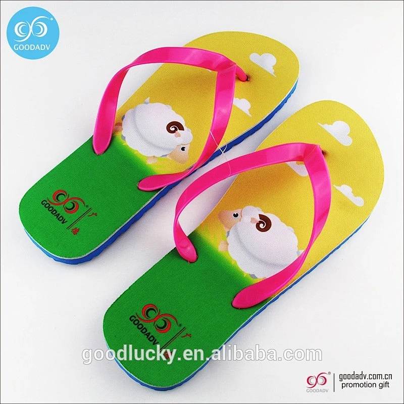 2015 wholesale beach eva embossed women flip flop