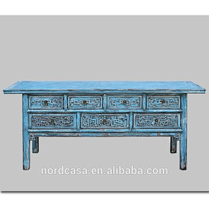 Chinese Antique Solid Wood Carved Console Table