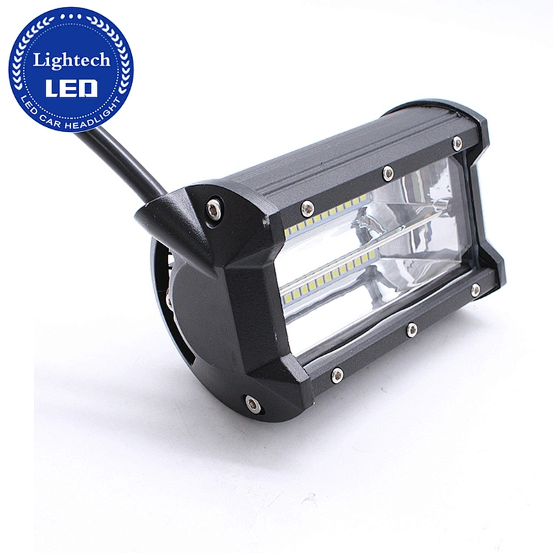 Lightech Waterproof Offroad Led Light bar 72W Led Work Light 5inch Led Driving Light For 4x4 Truck Car