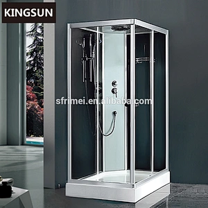 Complete prefab square glass shower room control panel