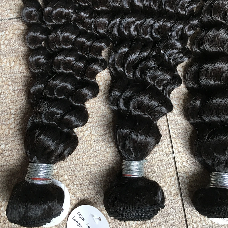 Hot sale deep curly remy hair 100 human hair cuticle aligned brazilian hair in mozambique