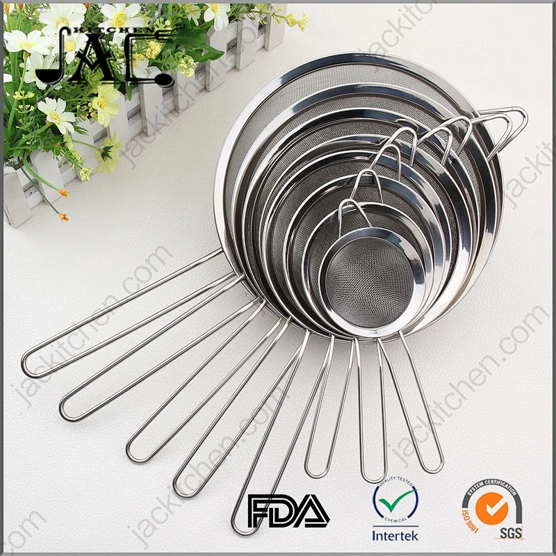 China Kitchen Tool Stainless Steel Mesh Strainer Set