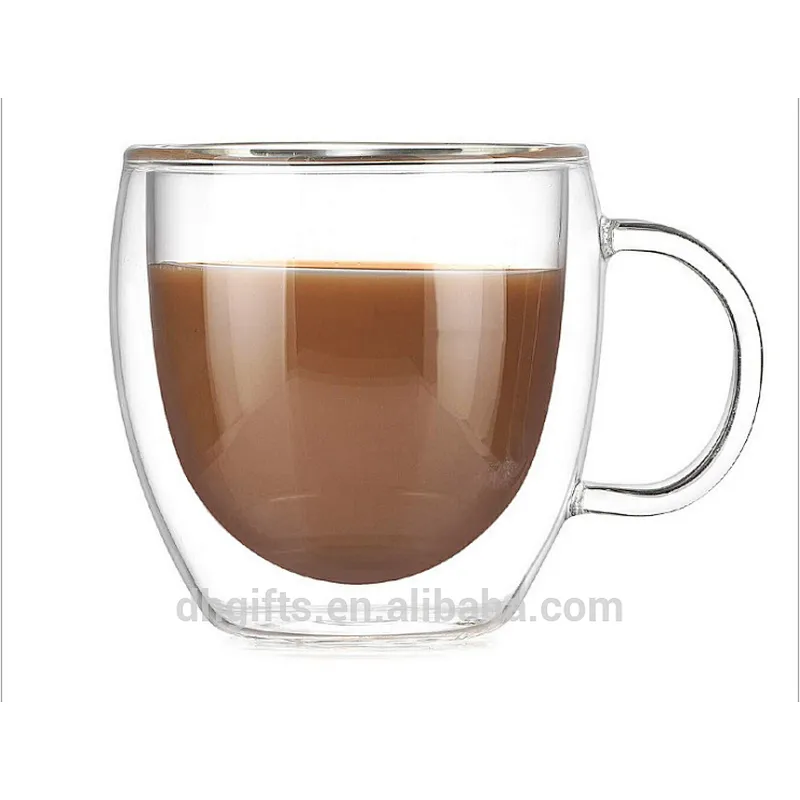 China wholesale 150ML borosilicate hand blown double wall glass