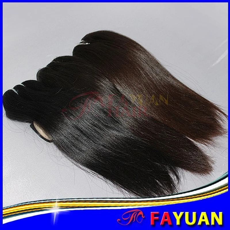 Full length from 12'' to 36'' natural straight Filipino human hair weft from Fayuan hair manufacturers in china