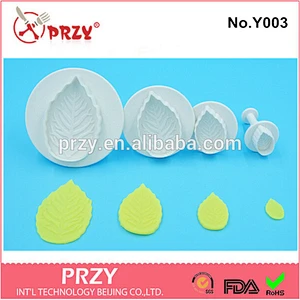 Eco-friendly Y003 plastic fondant pastry plunger cutter