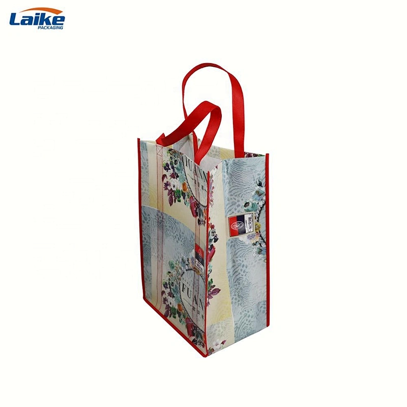 Cheap custom reusable customized blank pp non woven fabric shopping bags with handles