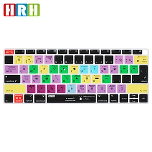 Durable Shortcut Hotkey Functional 10 keyboard shortcuts Silicone Skin cover new for  macbook pro Air 13 A1932