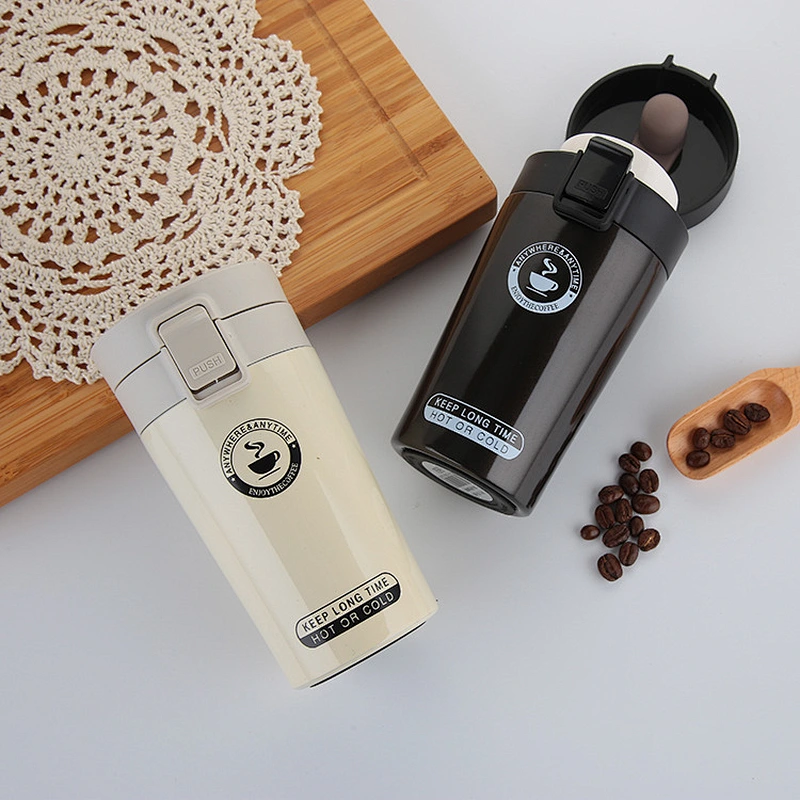 Custom wholesale vacuum stainless steel insulation cup coffee bouncing cup creative gift cup
