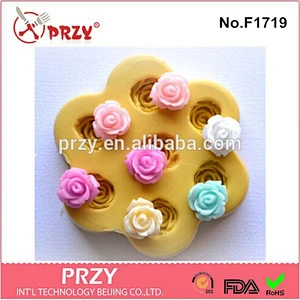 2015 hotsale Tiny Roses cake decor silicone cake mold