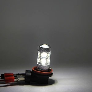 LANDJOY 870lm white 300lm yellow 50W XBD chip H8/H11 led fog light bulb