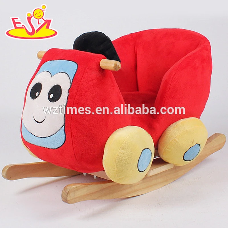 wholesale cheap wooden kids rocking horse best sale wooden kids rocking horse W16D077