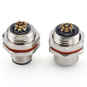 3pin 4pin 5pin 8pin 12pin Panel Mount Male Female Waterproof M12 Connector
