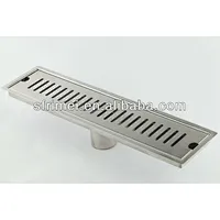 Strong Stainless Steel Materials Long Shape Rectangular Floor Drains High Efficiency Durable Floor Drains KL-F-C029A