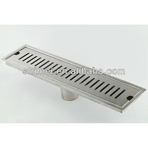 Strong Stainless Steel Materials Long Shape Rectangular Floor Drains High Efficiency Durable Floor Drains KL-F-C029A