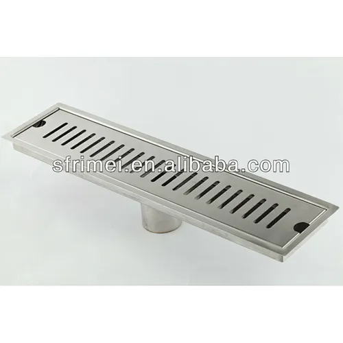 Strong Stainless Steel Materials Long Shape Rectangular Floor Drains High Efficiency Durable Floor Drains KL-F-C029A