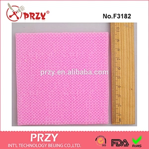 F3182 Fondant silicone mold wool sweater texture silicone mold cake decoration