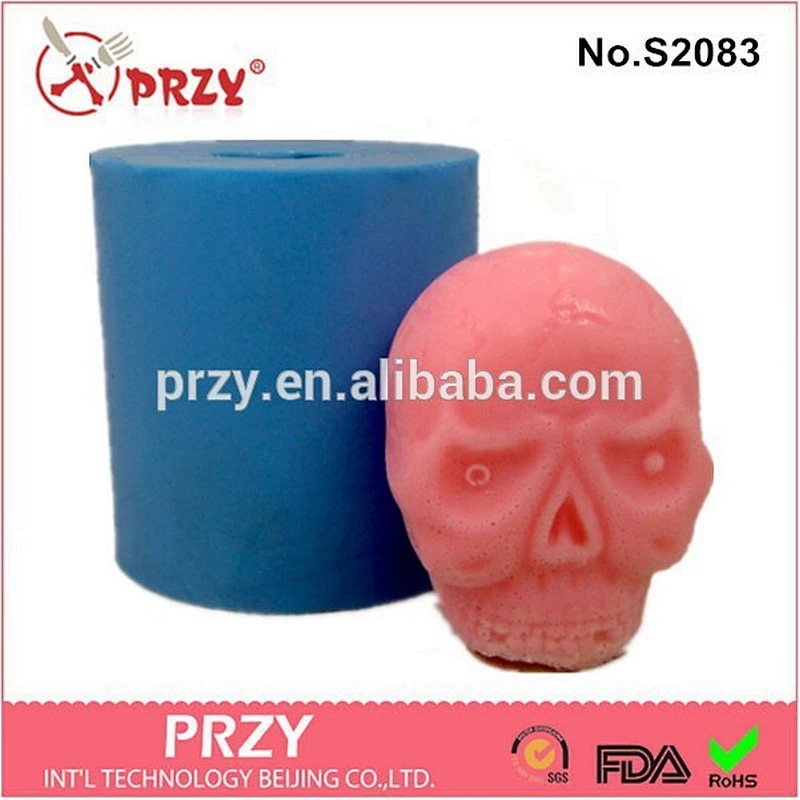 DIY handmade skull silicone molds for soap making
