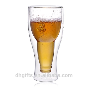 Factory Wholesale Handmade Mouth Blown 350 ML Borosilicate Wine Glass Mug Water Cup for Bar and Home