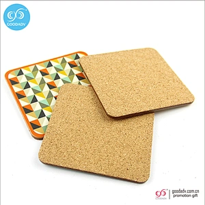 2016 promotion custom wood material heat resistant tea cup mat/mdf coaster