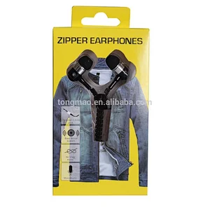 Mic Noise Isolating Wired Zipper Headphone