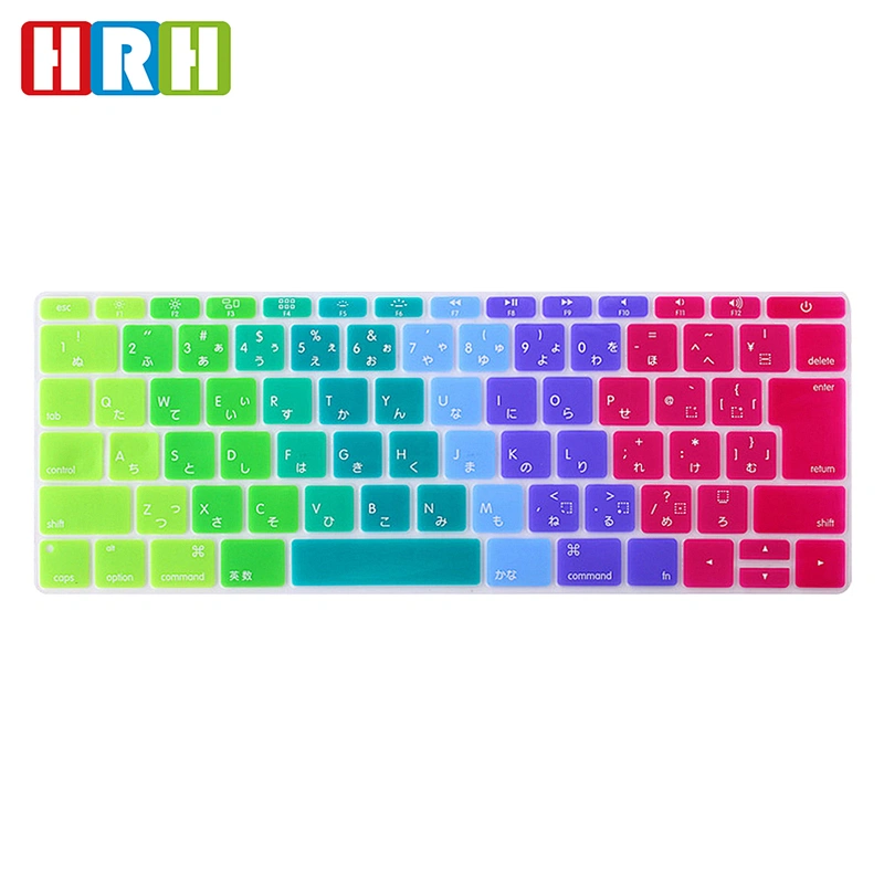 japan Version Keyboard Cover Skin keyboard dust cover for MacBook Retina 12 inch Japanese Keyboard Silicone Protector