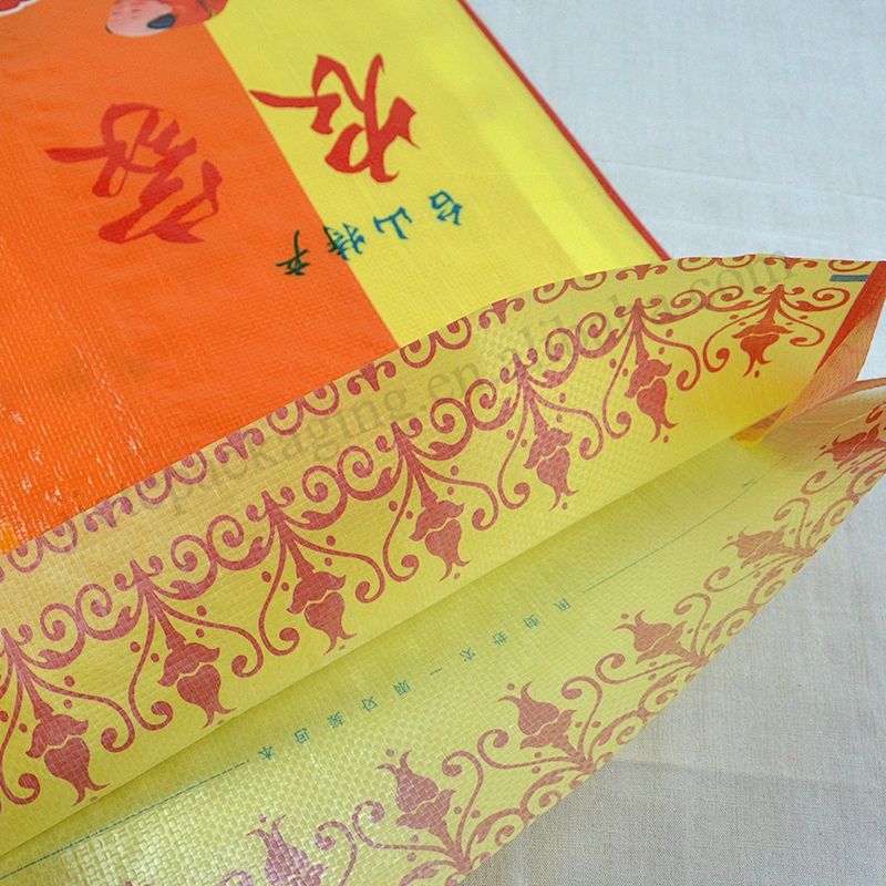 Customized transparent plastic 15kg rice packing bag for corn,millet,black rice,buckwheat,oats,barley,sorghum