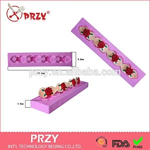 High quality rose fondant silicon mold