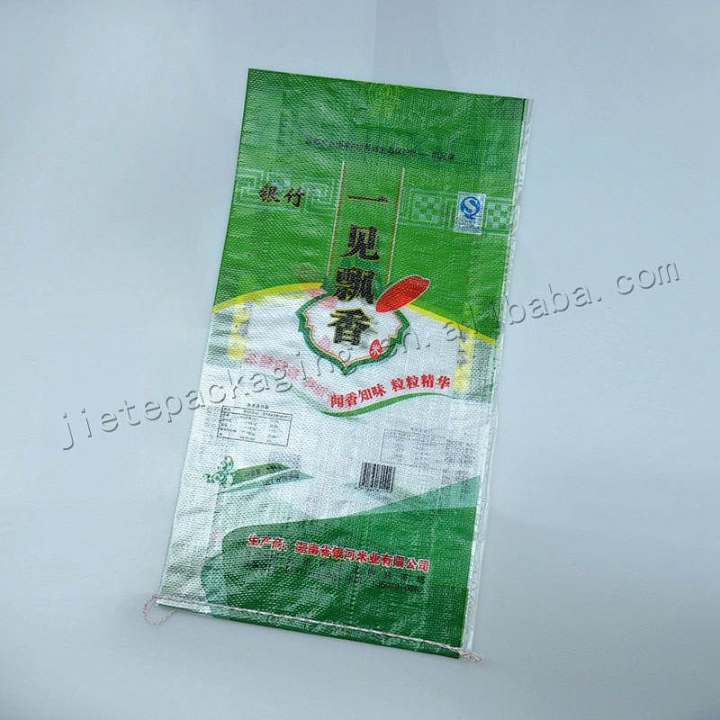 Customized green pp woven bag paprika,flour sack 5kg for rice,corn,grain,wheat,seasoning powder