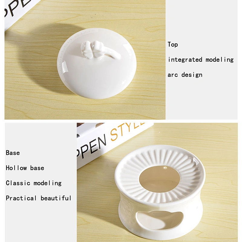 Best Selling Porcelain ware Tea Pot Set Promotional Simple Ceramic Tea Cup with Handle and Tray