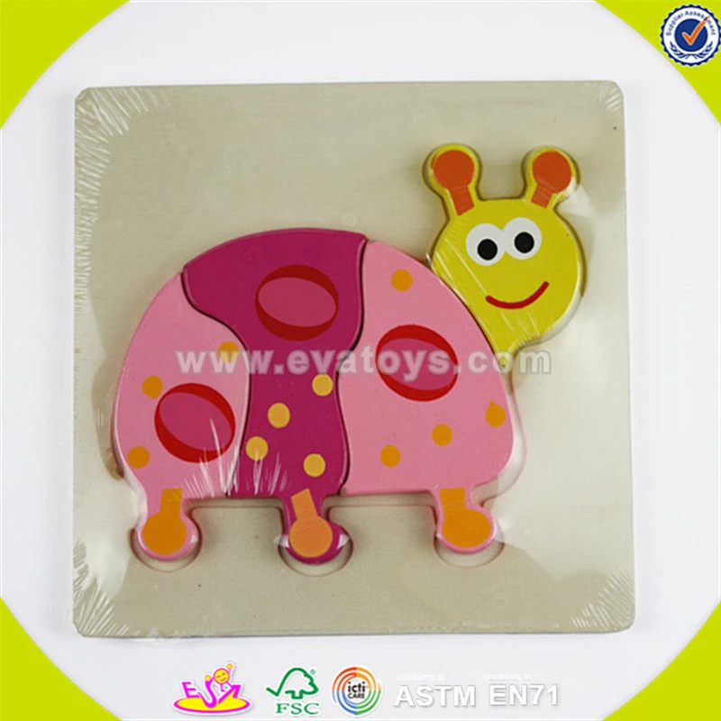 Wholesale top quality wooden baby jigsaw toy hot selling wooden baby jigsaw toy funny toddler puzzle W14G020