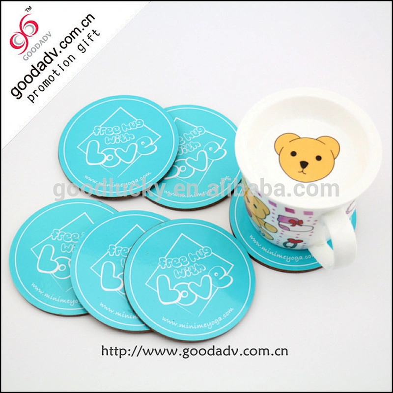 2015 Best selling promotion gift souvenir wooden drink coaster